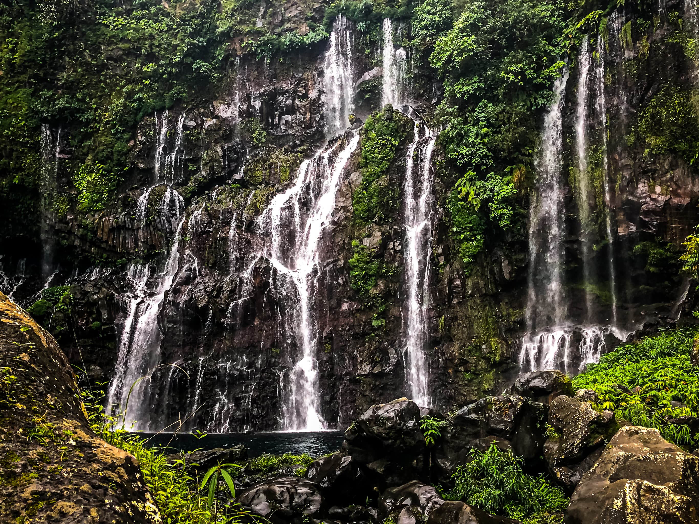 Vue sur les cirques et le relief de La Réunion